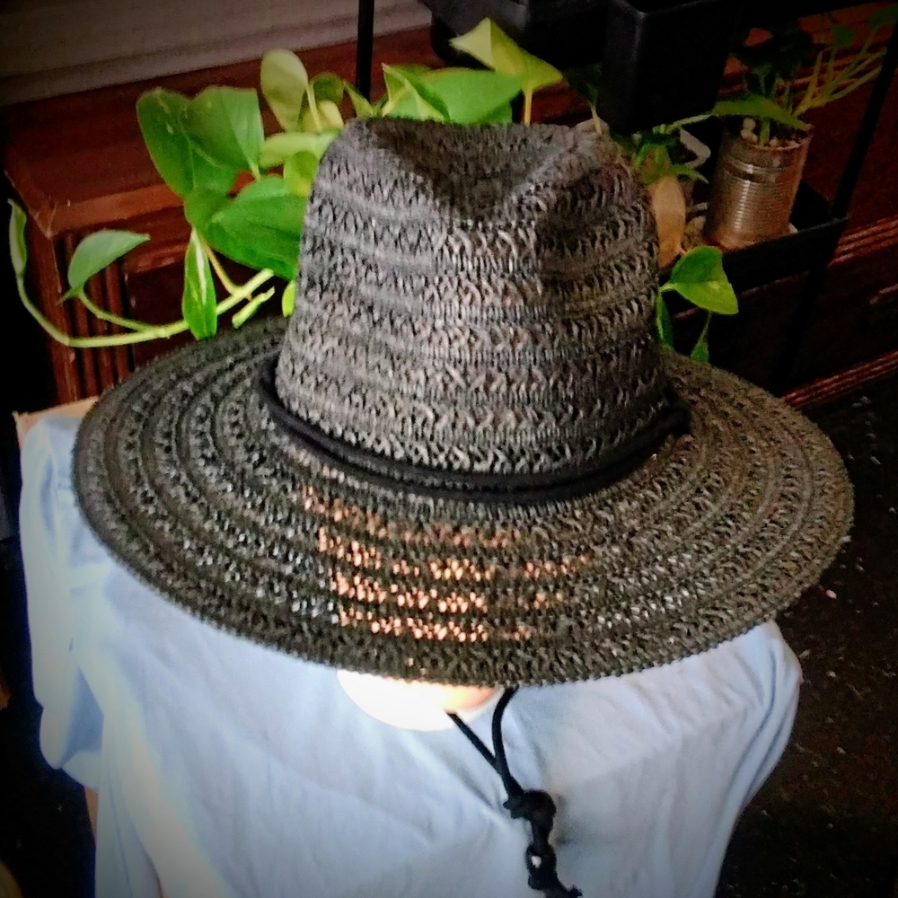 GAP Black Woven Sun Hat